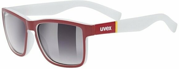Lifestyle okuliare UVEX LGL 39 Red Mat White/Mirror Smoke Lifestyle okuliare - 1