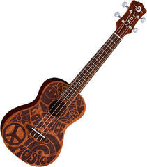 Concert Ukulele Luna Love Music Peace Mahogany Concert Ukulele