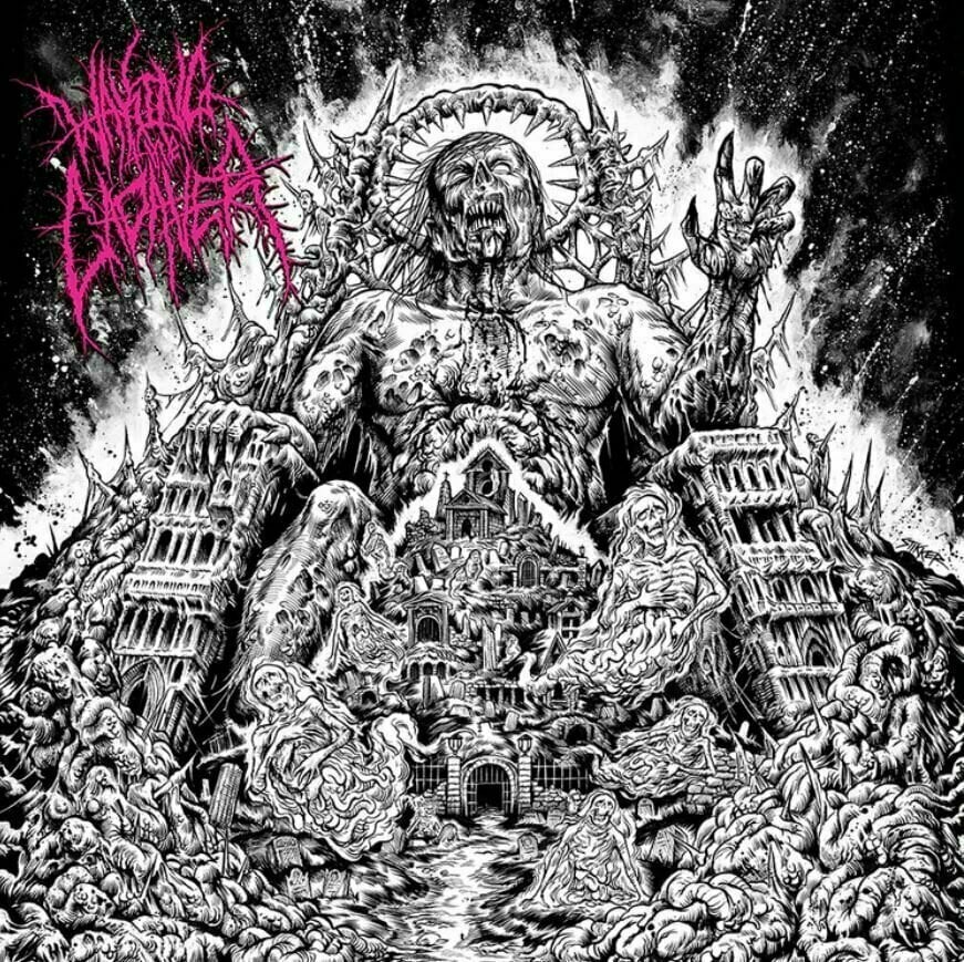 Vinylplade Waking The Cadaver - Authority Through Intimidation (Pink Marble Vinyl) (LP)