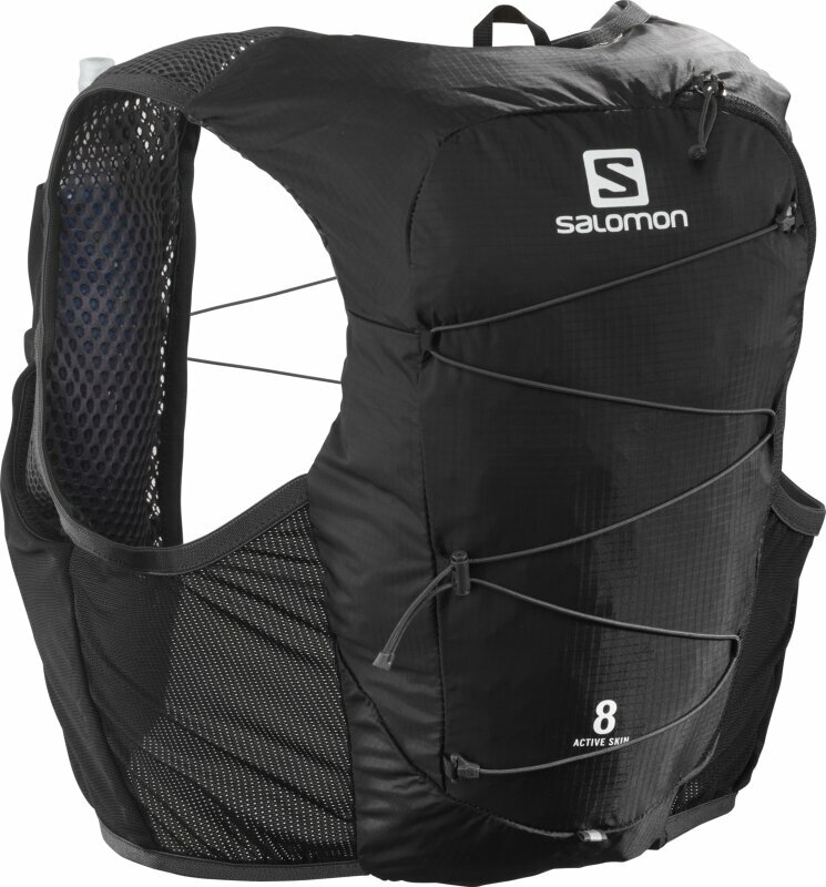 Running backpack Salomon Active Skin 8 Set Ebony M Running backpack
