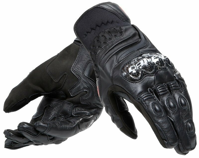 Motorcycle Gloves Dainese Carbon 4 Long Black/Fluo Red/White 3XL Motorcycle Gloves