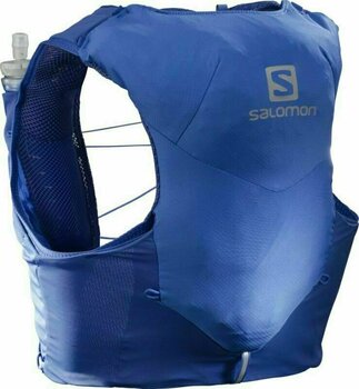 Running backpack Salomon ADV Skin 5 Set Nautical Blue/Ebony/White S Running backpack - 1
