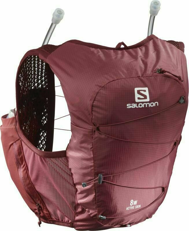 Running backpack Salomon Active Skin 8 W Set Earth Red/Cabernet L Running backpack