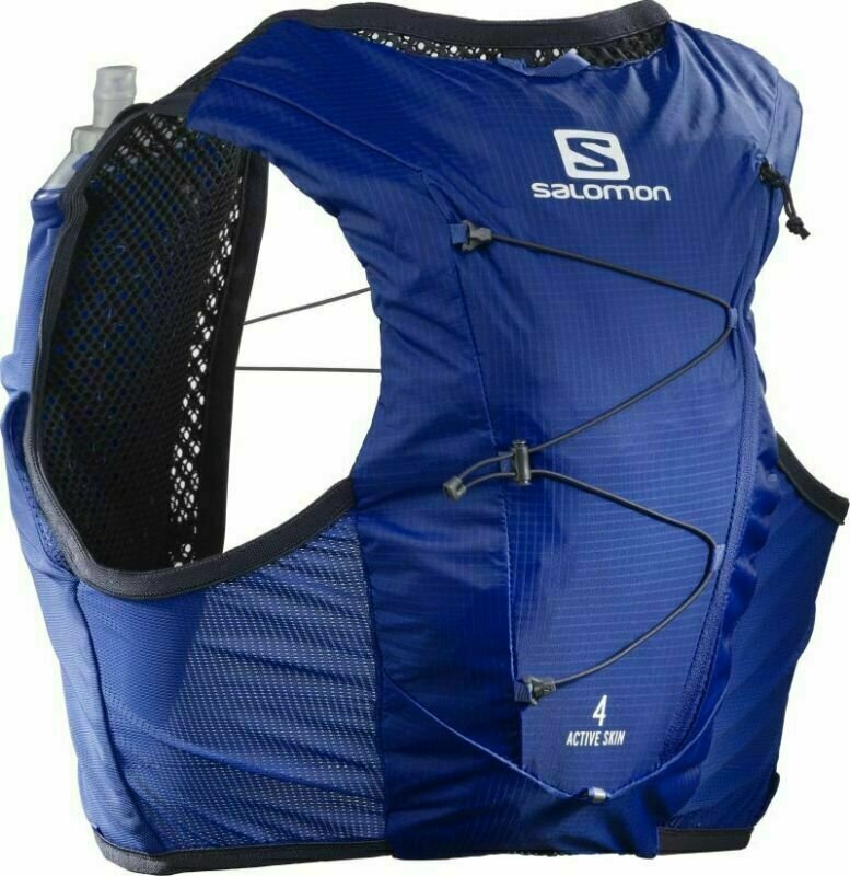 Running backpack Salomon Active Skin 4 Set Nautical Blue/Mood Indigo M Running backpack