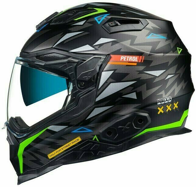 Helm Nexx X.WST 2 Rockcity Black/Neon MT M Helm (Zo goed als nieuw)