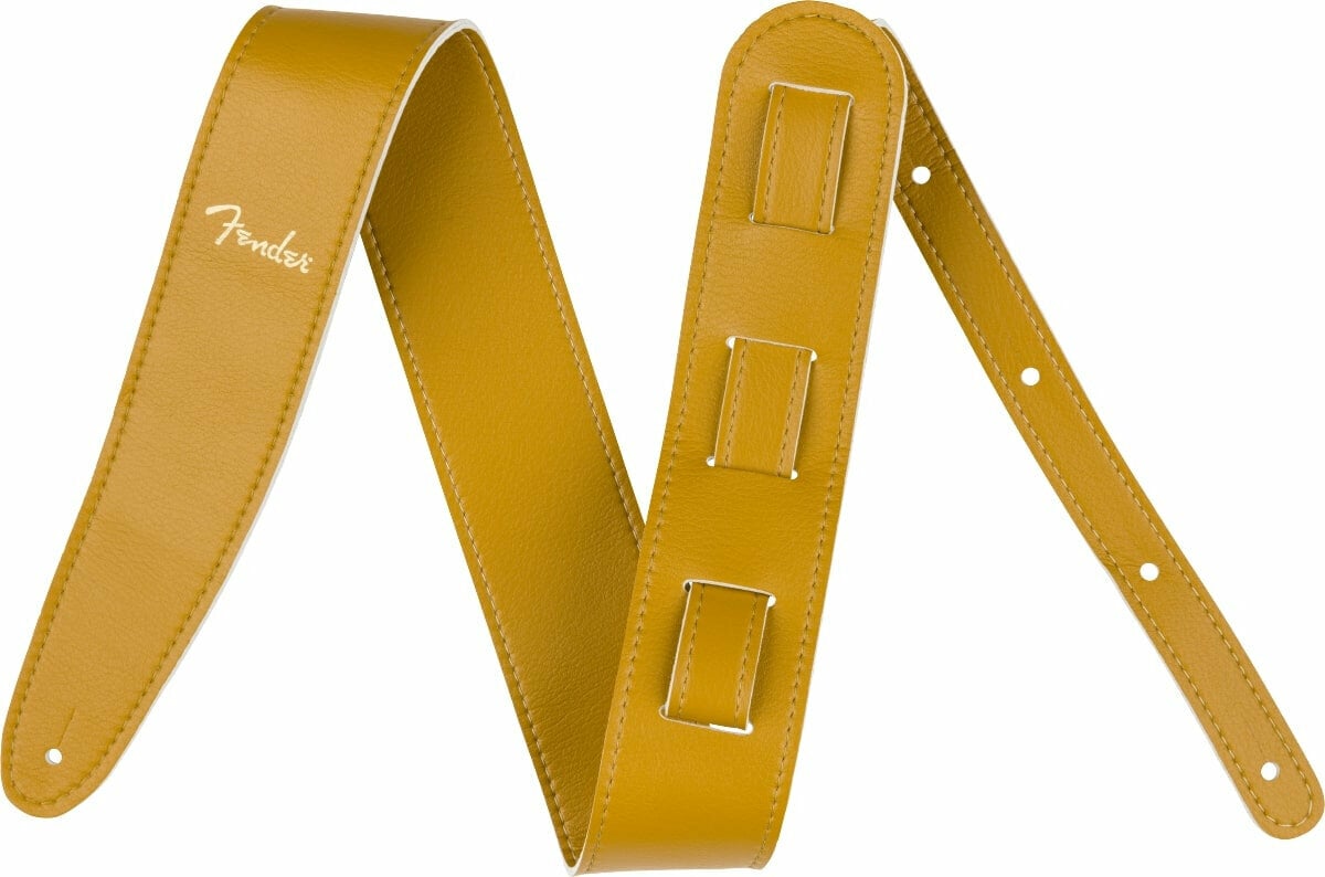 Gitaarband Fender Vegan Leather Strap 2.5'' Gitaarband Butterscotch Blonde