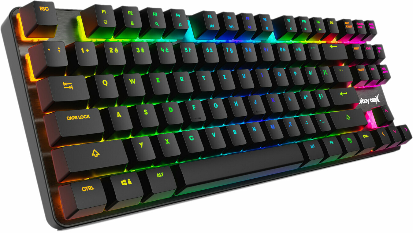 Gaming-toetsenbord Niceboy Oryx K500X Tsjechisch toetsenbord-Slowaaks toetsenbord Gaming-toetsenbord (Zo goed als nieuw)
