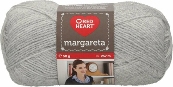 Strikkegarn Red Heart Margareta 00095 Light Silver Melange - 1