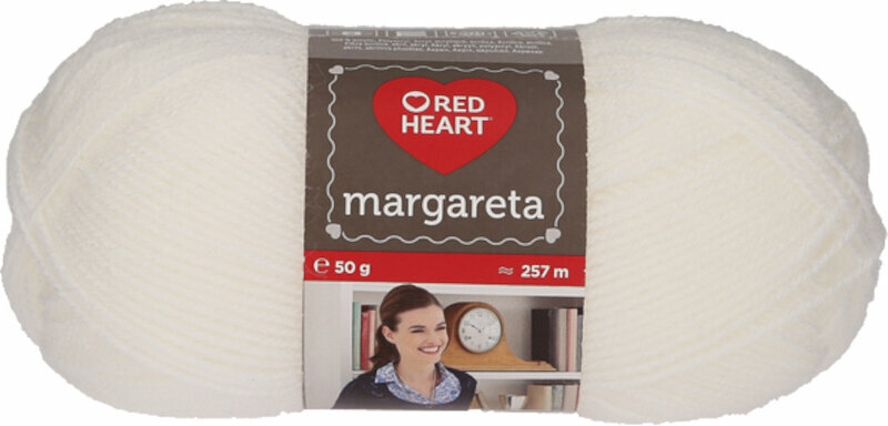 Knitting Yarn Red Heart Margareta 00208 White