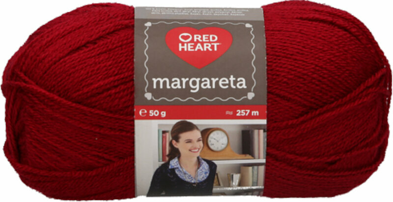 Fios para tricotar Red Heart Margareta 00534 Claret Red