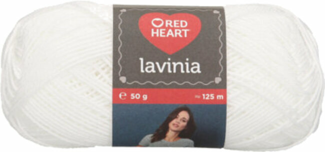 Strikkegarn Red Heart Lavinia 00001 White