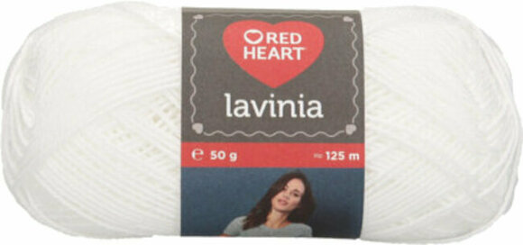 Przędza dziewiarska Red Heart Lavinia 00001 White - 1