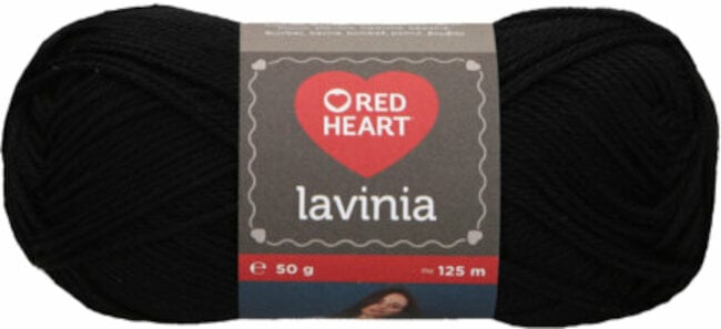 Strickgarn Red Heart Lavinia 00002 Black