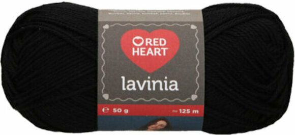 Knitting Yarn Red Heart Lavinia 00002 Black - 1