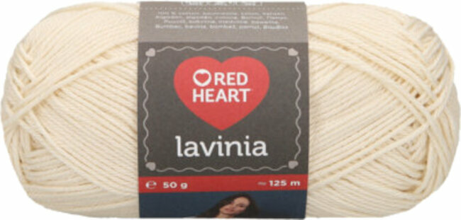 Knitting Yarn Red Heart Lavinia 00004 Cream Knitting Yarn