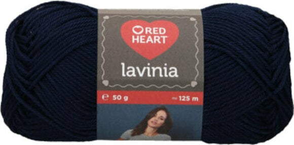 Knitting Yarn Red Heart Lavinia 00015 Navy Knitting Yarn - 1