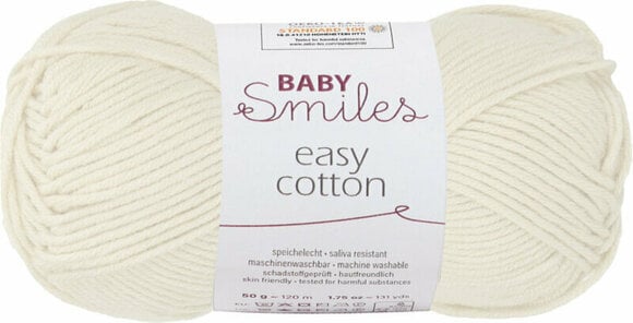 Knitting Yarn Schachenmayr Baby Smiles Easy Cotton 01002 Nature - 1