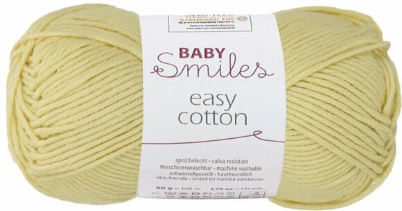 Fios para tricotar Schachenmayr Baby Smiles Easy Cotton Fios para tricotar 01021 Vanilla - 1