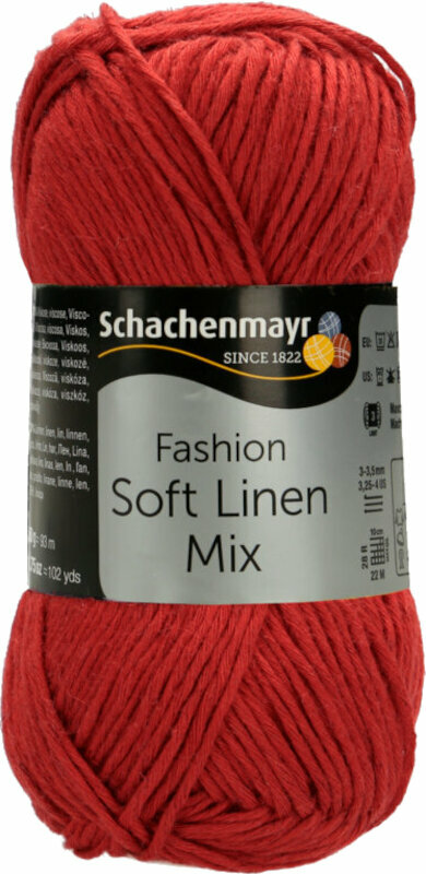 Knitting Yarn Schachenmayr Soft Linen Mix 00031 Poppy Knitting Yarn