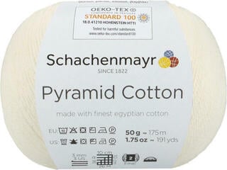 Knitting Yarn Schachenmayr Pyramid Cotton 00002 Nature Knitting Yarn
