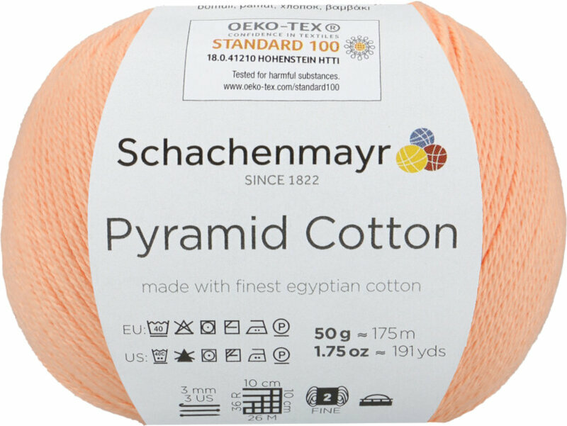 Pletacia priadza Schachenmayr Pyramid Cotton 00024 Apricot