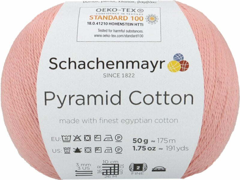 Pletacia priadza Schachenmayr Pyramid Cotton 00035 Dusky Pink