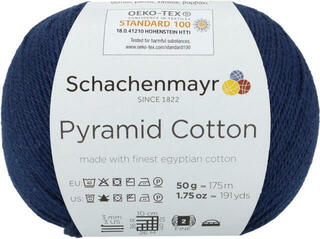 Fire de tricotat Schachenmayr Pyramid Cotton 00050 Marine Fire de tricotat