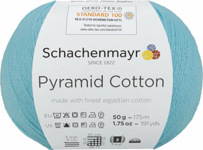 Knitting Yarn Schachenmayr Pyramid Cotton 00065 Turquoise