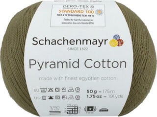Pletací příze Schachenmayr Pyramid Cotton 00070 Khaki Pletací příze