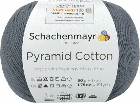 Hilo de tejer Schachenmayr Pyramid Cotton 00092 Graphite Hilo de tejer - 1