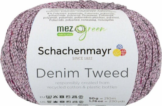 Fios para tricotar Schachenmayr Denim Tweed 00035 Pink - 1