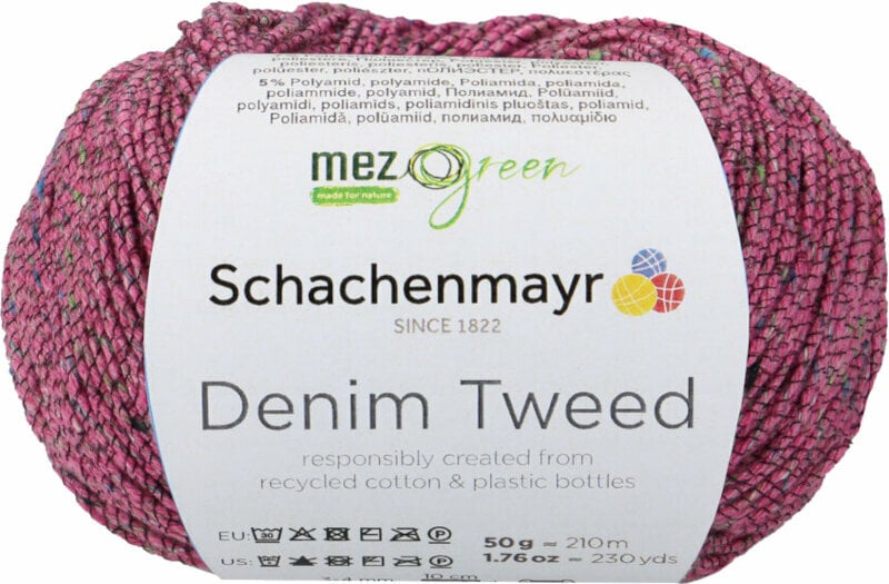 Knitting Yarn Schachenmayr Denim Tweed Knitting Yarn 00036 Pink