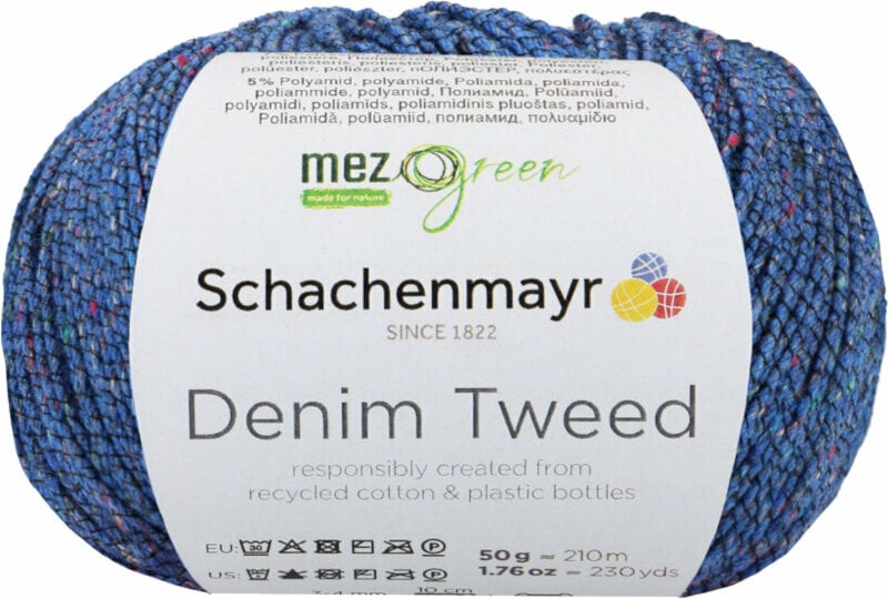 Knitting Yarn Schachenmayr Denim Tweed Knitting Yarn 00051 Royal