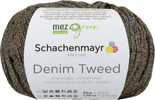Knitting Yarn Schachenmayr Denim Tweed 00070 Khaki Knitting Yarn - 1