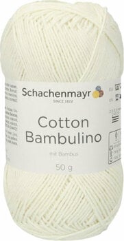 Fil à tricoter Schachenmayr Cotton Bambulino 00002 Nature - 1