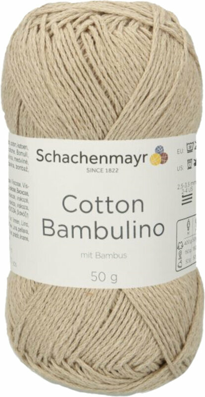 Fil à tricoter Schachenmayr Cotton Bambulino 00005 Beige