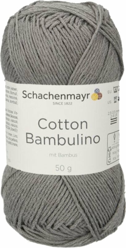 Kötőfonal Schachenmayr Cotton Bambulino 00090 Gray