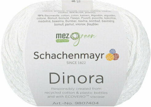 Knitting Yarn Schachenmayr Dinora 00001 White - 1