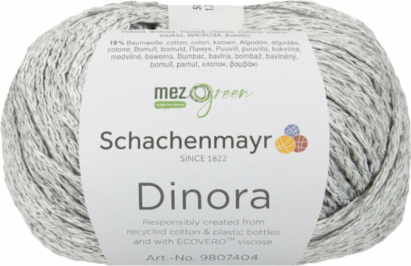 Knitting Yarn Schachenmayr Dinora 00090 Silver