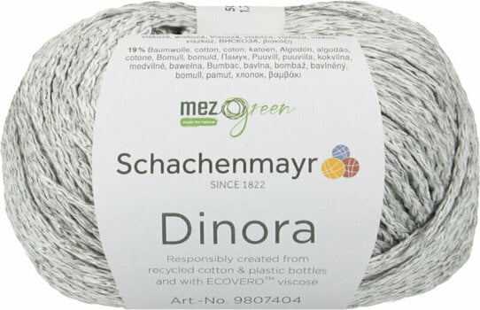 Knitting Yarn Schachenmayr Dinora 00090 Silver Knitting Yarn - 1