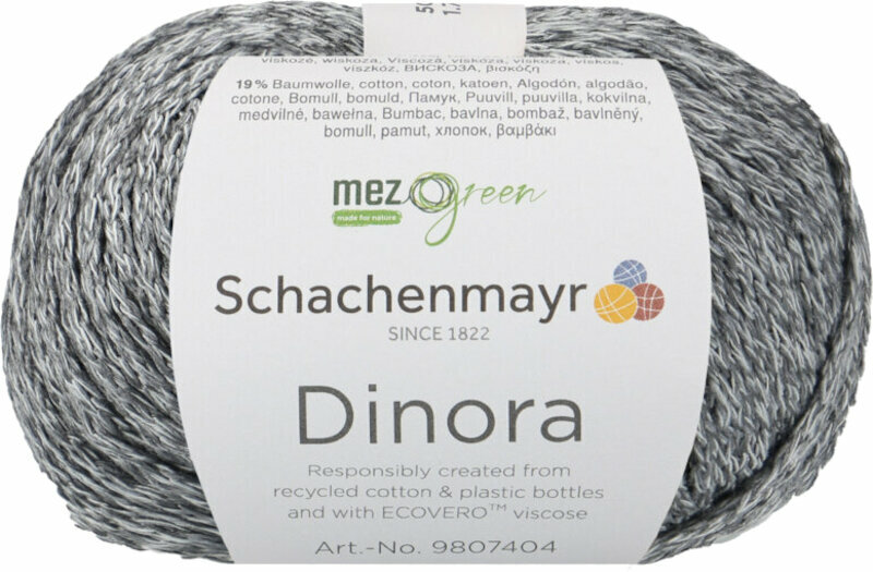 Knitting Yarn Schachenmayr Dinora 00092 Gray Knitting Yarn