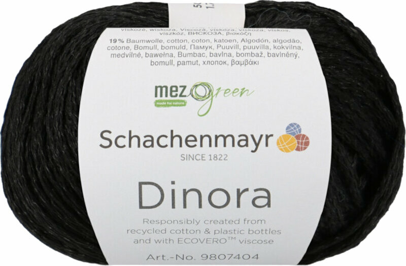 Knitting Yarn Schachenmayr Dinora 00099 Black