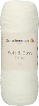 Fire de tricotat Schachenmayr Soft & Easy Fine 00001 White Fire de tricotat - 1