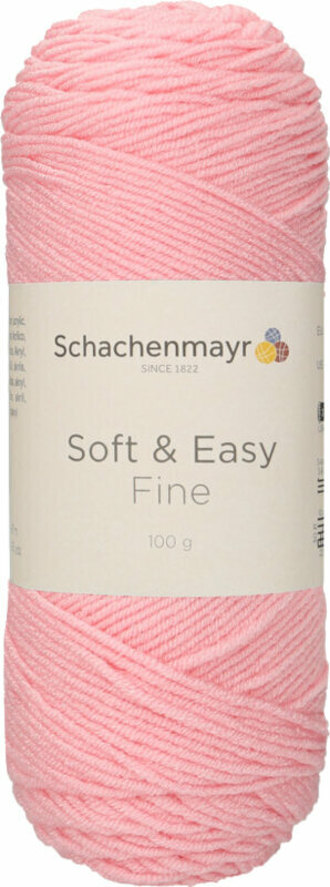 Fios para tricotar Schachenmayr Soft & Easy Fine Fios para tricotar 00035 Pink