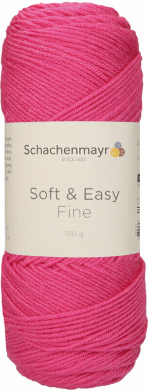 Fios para tricotar Schachenmayr Soft & Easy Fine Fios para tricotar 00036 Pink