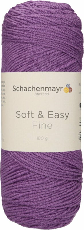Knitting Yarn Schachenmayr Soft & Easy Fine 00049 Purple