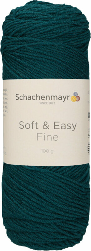 Fios para tricotar Schachenmayr Soft & Easy Fine 00069 Teal