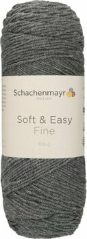 Knitting Yarn Schachenmayr Soft & Easy Fine 00092 Grey-Mel Knitting Yarn - 1