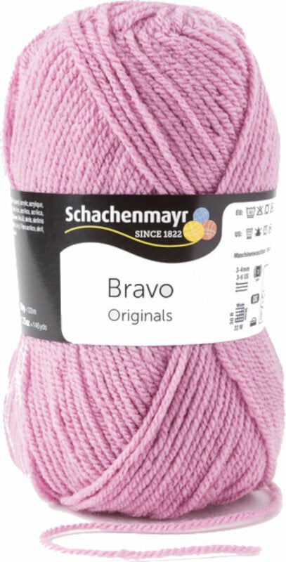 Fios para tricotar Schachenmayr Bravo Originals 08343 Lilacpink