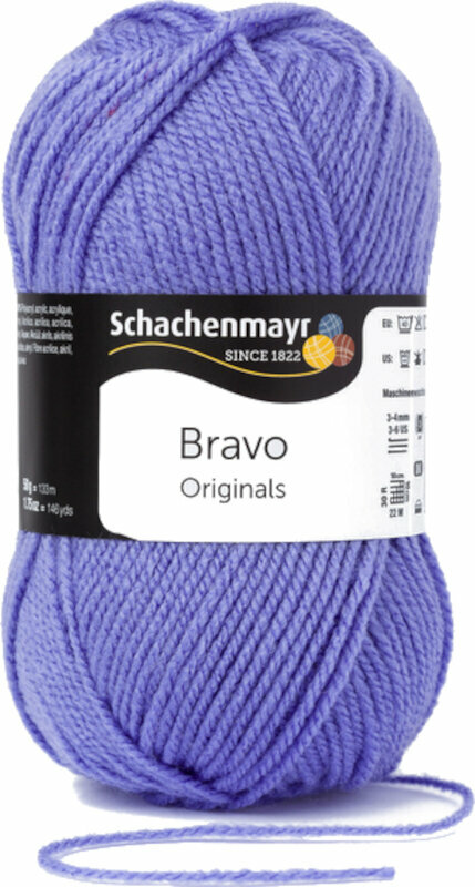 Knitting Yarn Schachenmayr Bravo Originals 08365 Lilac Knitting Yarn